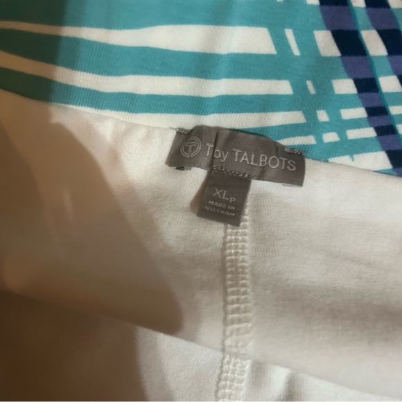 ❤️SALE❤️ T by Talbots Ath Golf Pickleball Skirt Pockets XL Blue Green floral - Picture 3 of 4